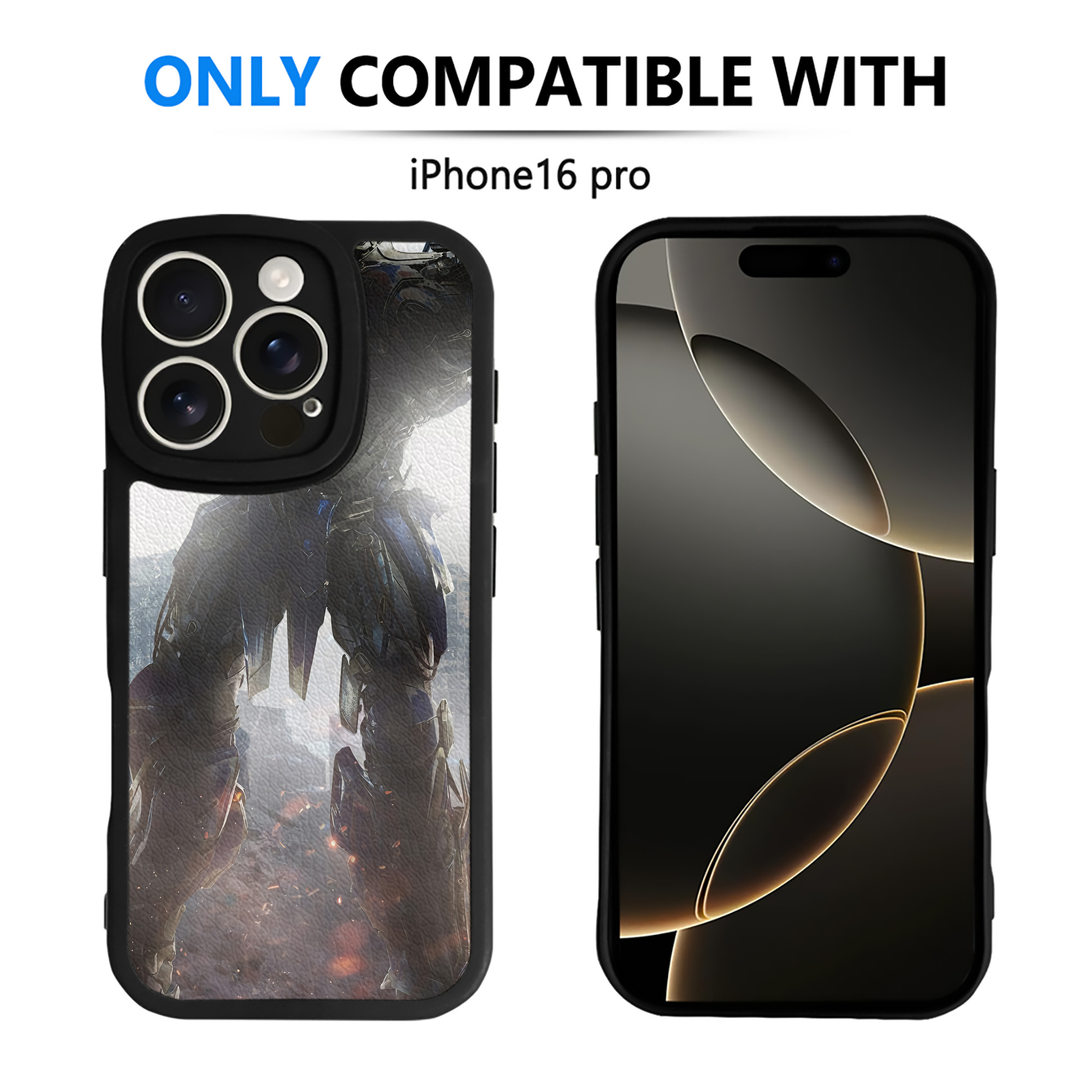 （画像用） Transformers トランスフォーマー 【iPhone 16シリーズ対応】シリコンスマホケース（レザー調） 材質：シリコン